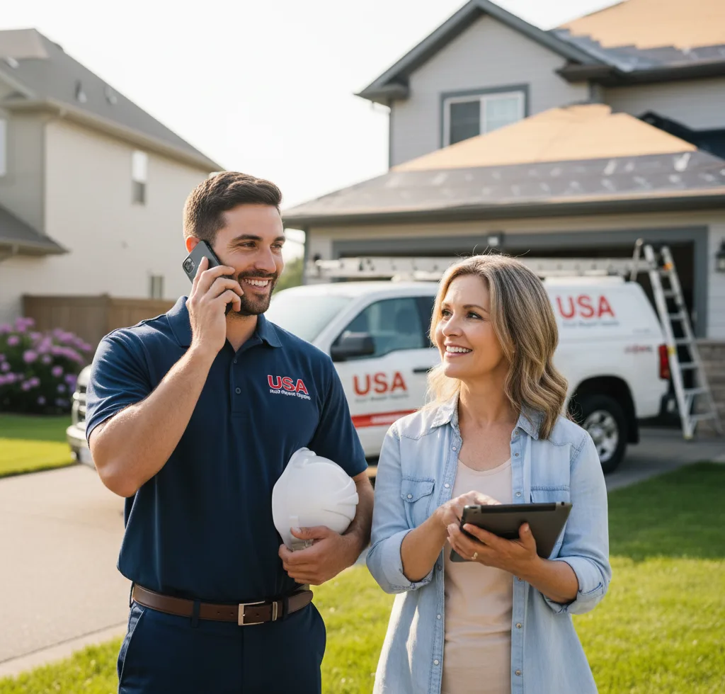USA Roof Repair Experts customer support in Malden